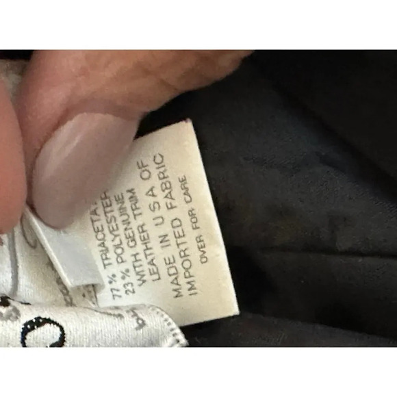 Oscar by Oscar De La Renta Black Pleated Hem pinstripe Skirt Size 16 - Picture 4 of 7